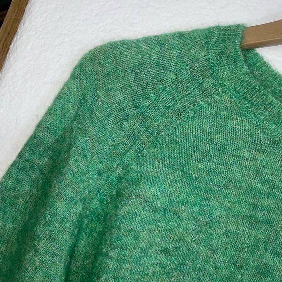 Sezane Green Crew Neck Sweater - Picture 5 of 6